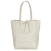 Geanta shopper din piele naturala DiAmanti Luisa Beige